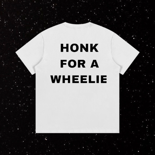 White Honk For A Wheelie Shirt