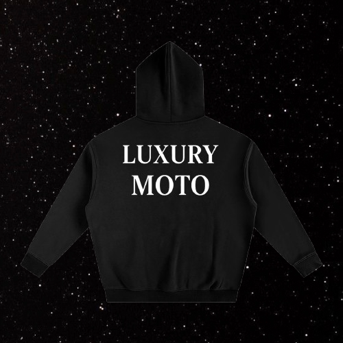 Black Luxury Moto Hoodie